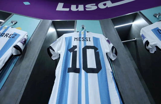 Messi #10 Premium Soccer 2022 Argentina World Cup Champions - Home Jersey by Adidas